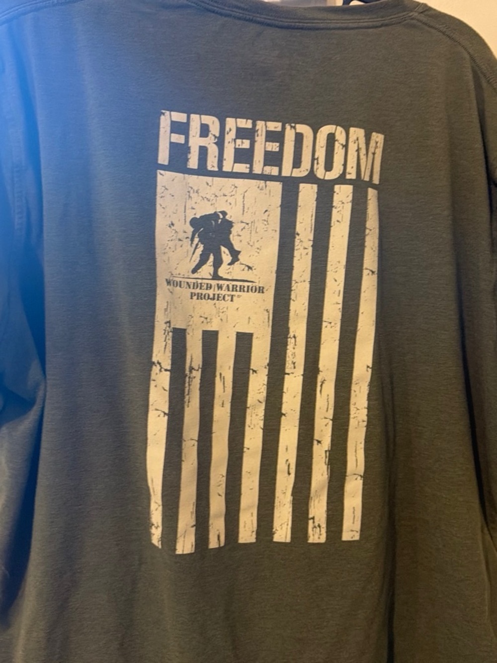 Under Armour Men's Olive Green 'FREEDOM' Long-Sleeve Shirt